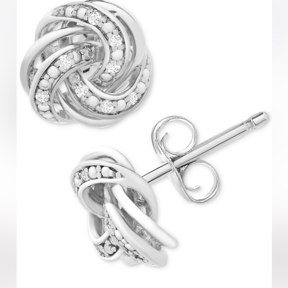New in Box Silver earrings